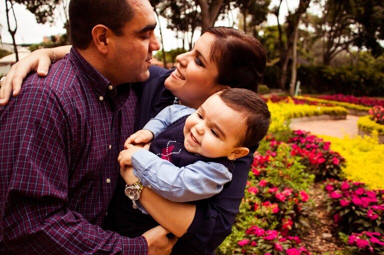 sesión de fotos familiares