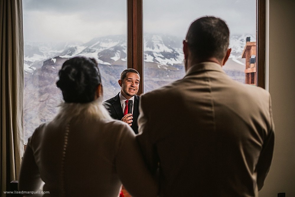 elopement wedding valle nevado, chile