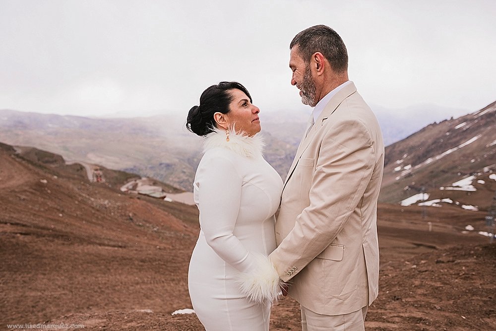 elopement wedding valle nevado, chile