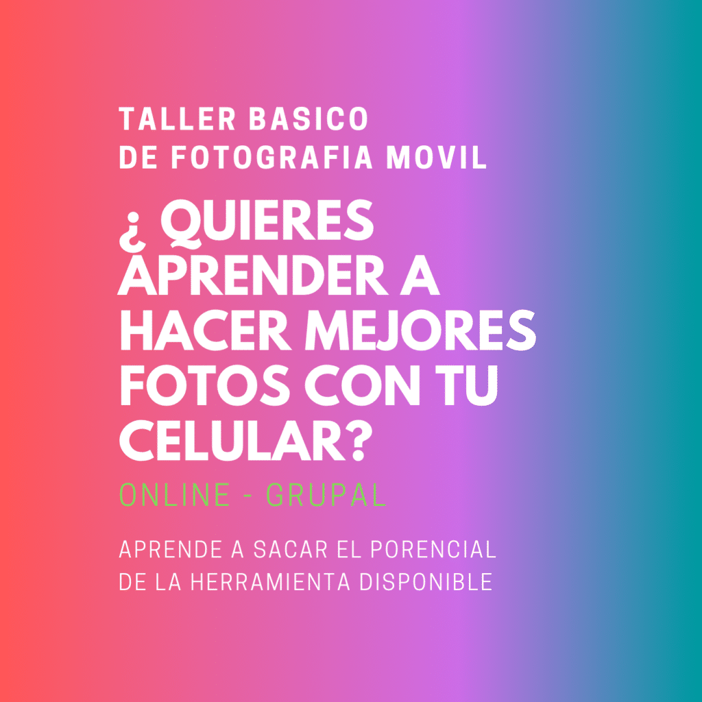 Curso de fotografia basica con telefonos