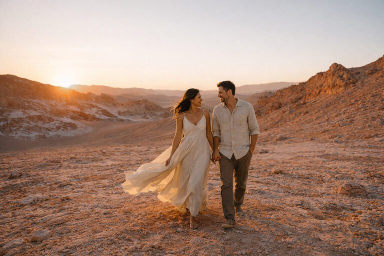 Elopement wedding Atacama desert